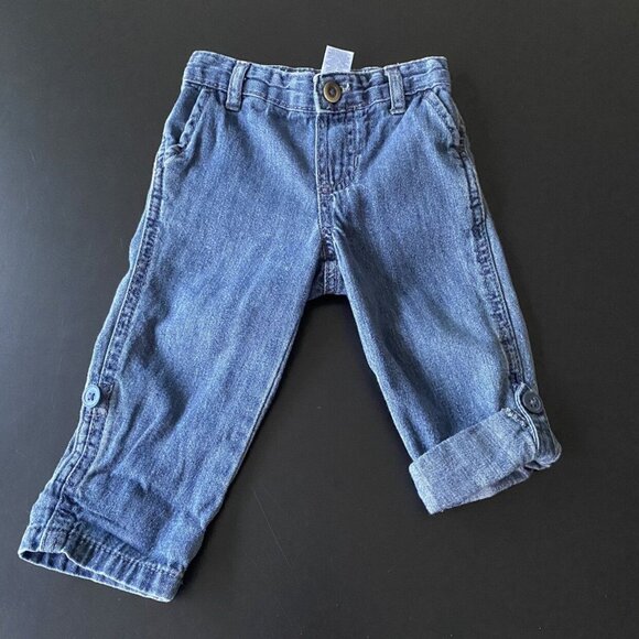 Carter's Roll Up Jeans Size 9-12 Months - Picture 1 of 4
